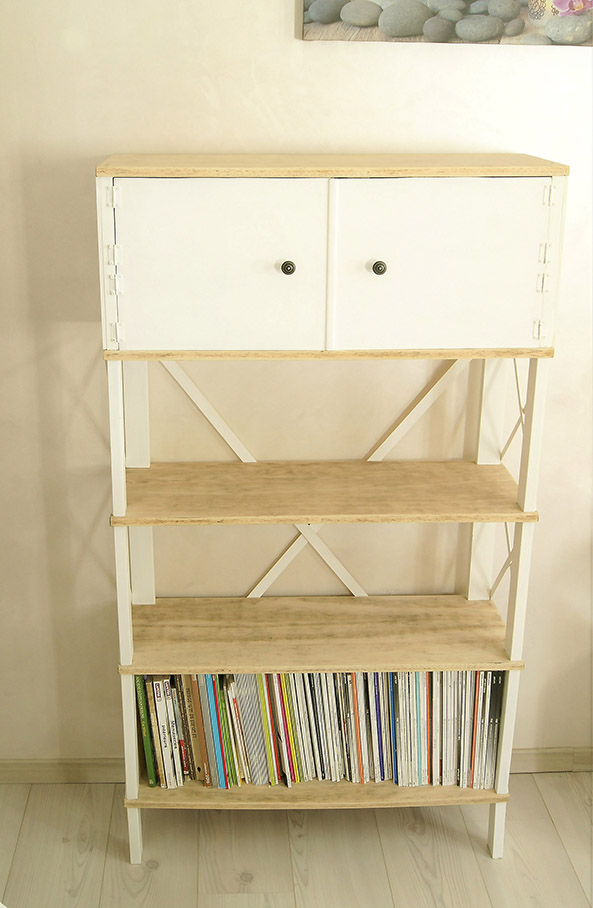 RELOOKING-ETAGERE-BOIS-Leslie-Leder