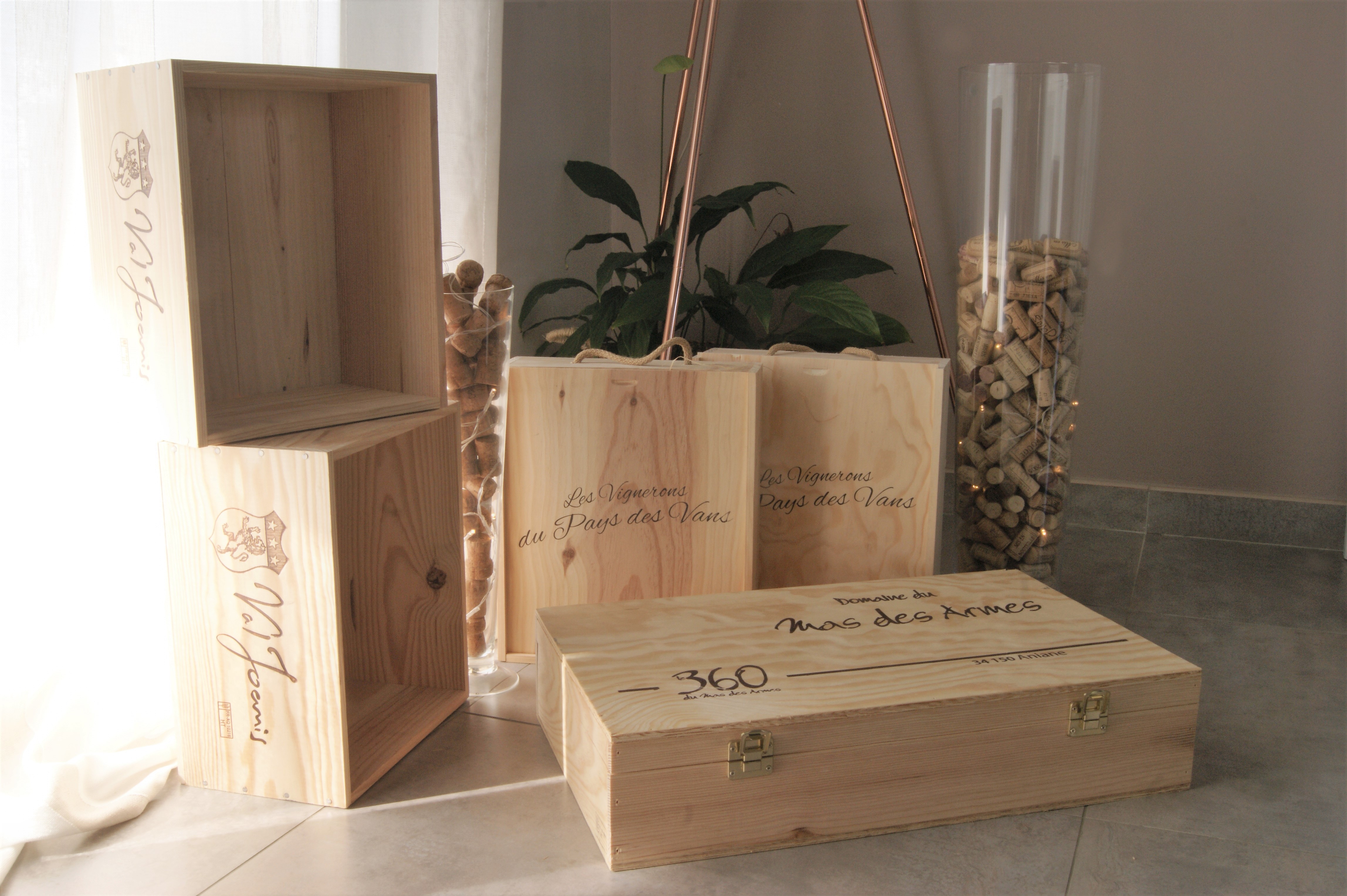 caisses de vin en bois upcycling recyclage diy