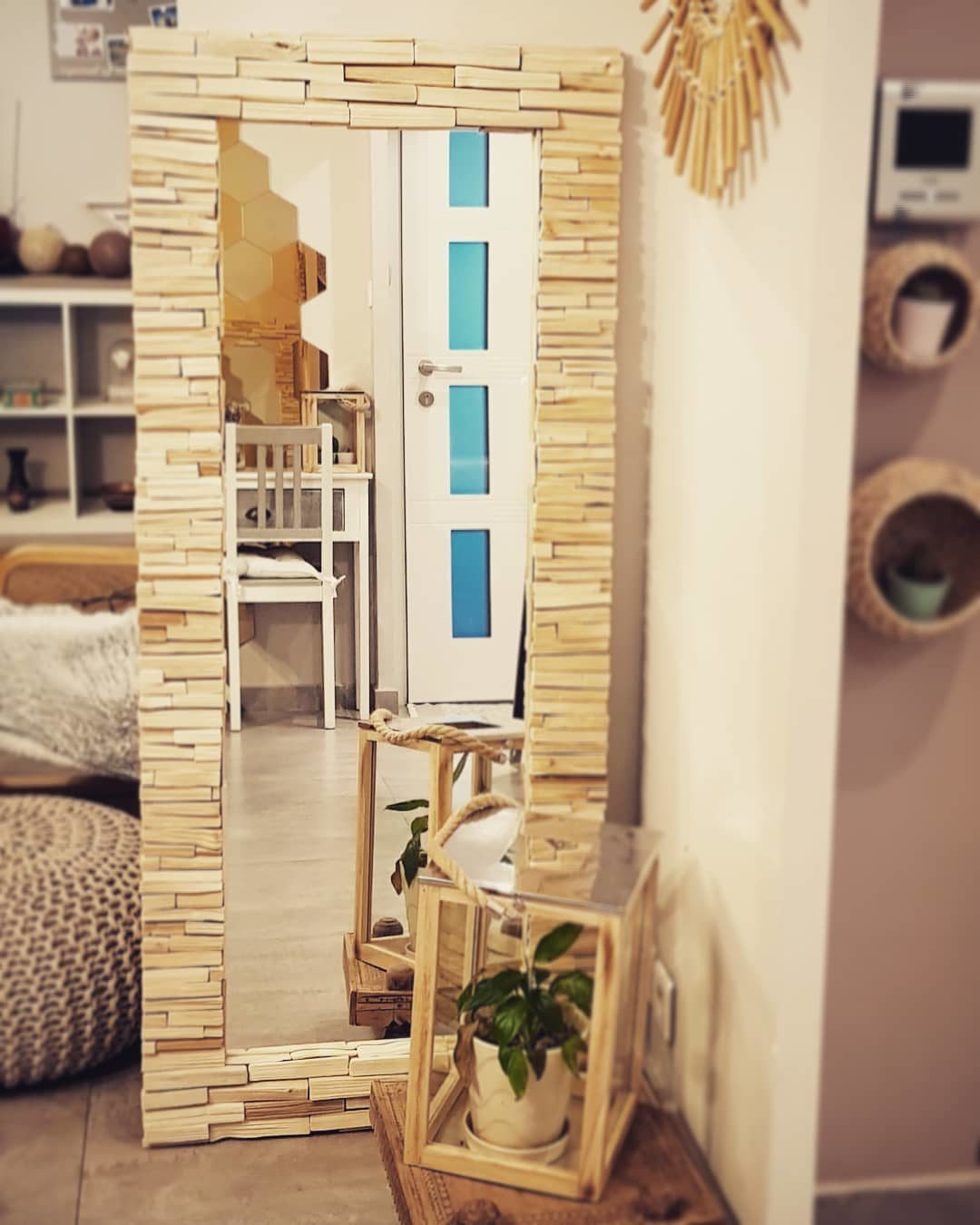 D25) DIY : je créé un miroir de style bohème, relooking miroir Action /  Déco BOHO, Bohème 